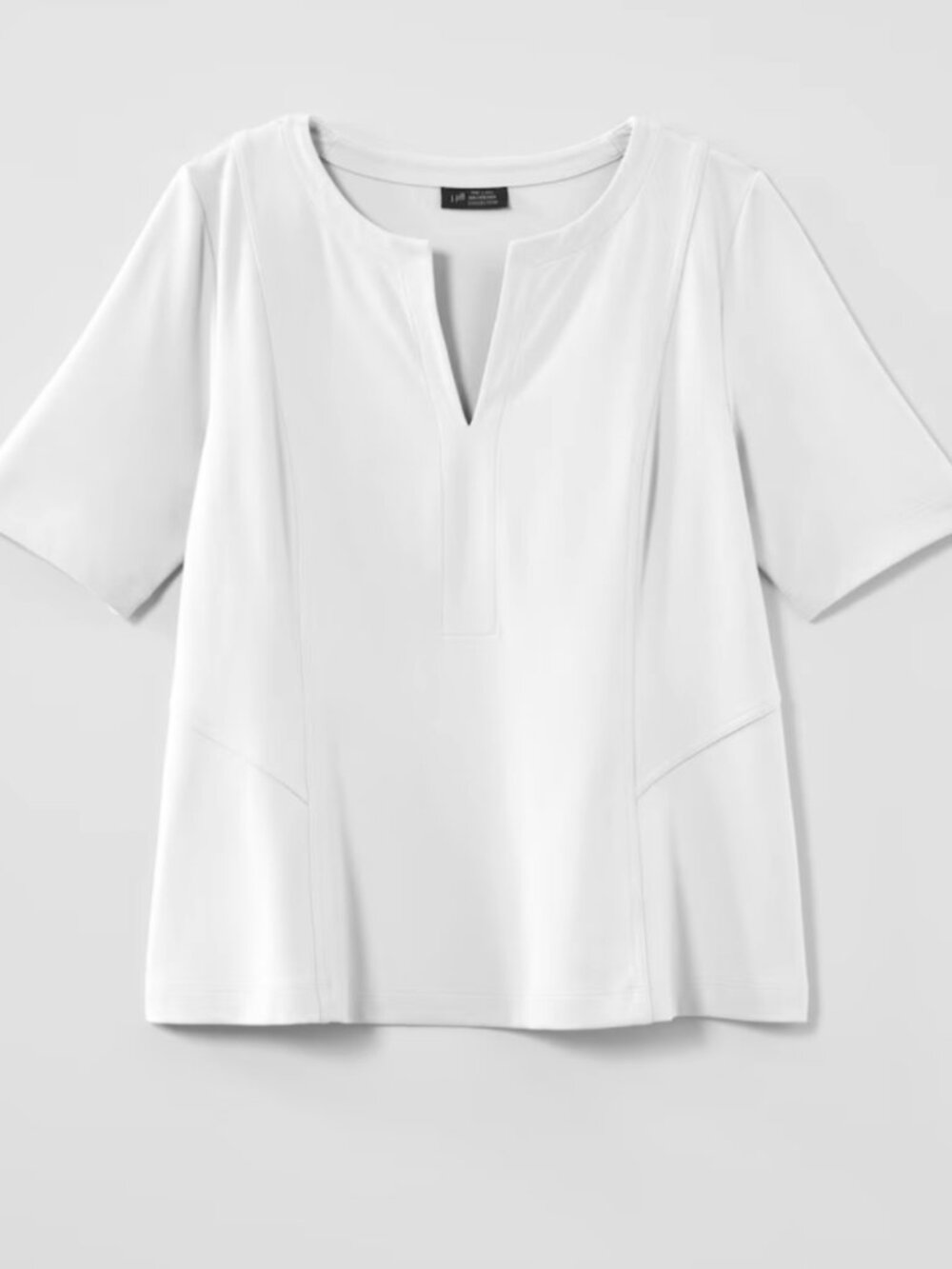 NWT J.Jill 100% White Cotton T-shirt. - Picture 2 of 4